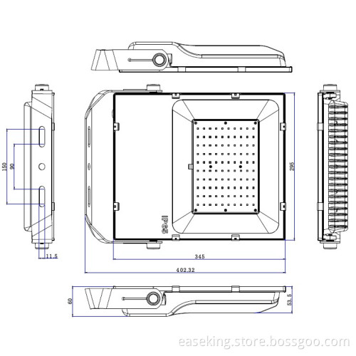 High Brightness flood light led 100w meanwell driver Shenzhen factory production